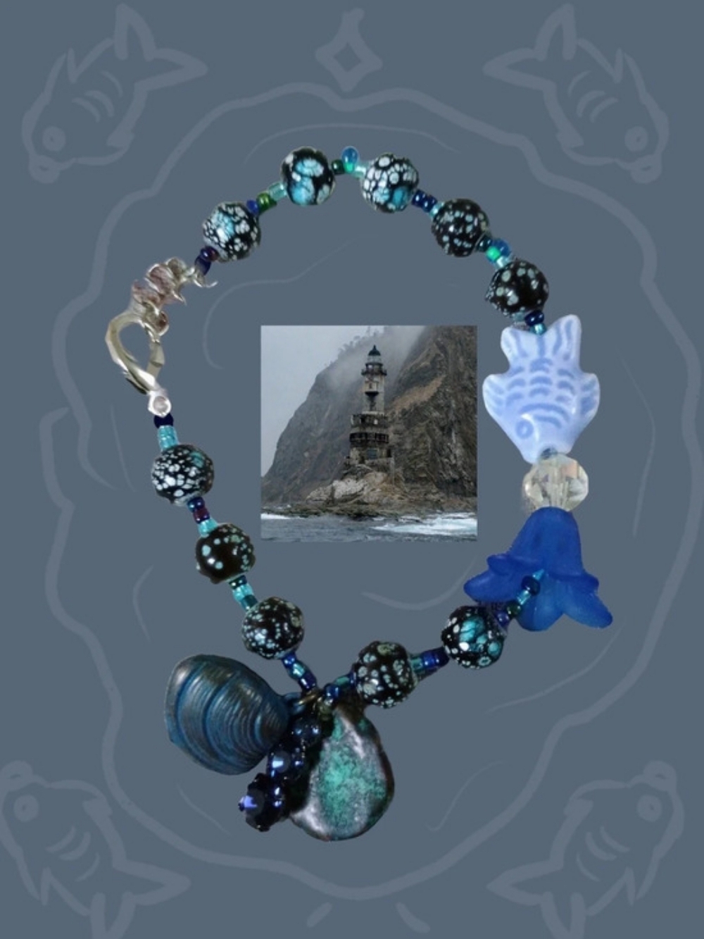 Shell charm bracelet !!